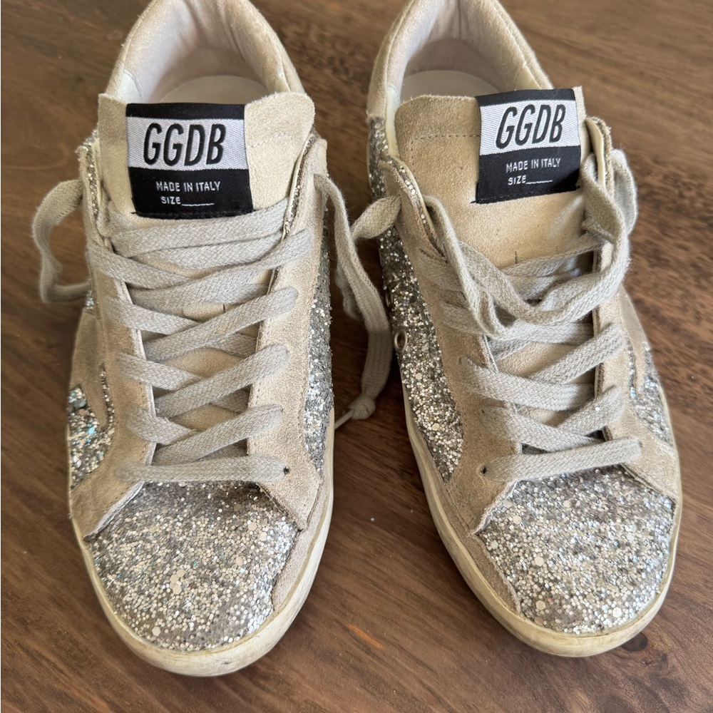 Golden Goose Glitter and suede. Us 6/36